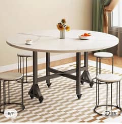 Home dining round table, kitchen eating table, study Table, 0