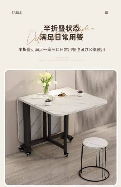 Home dining round table, kitchen eating table, study Table, 2