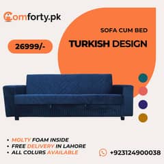 Double Sofa Cum bed|Molty|Sofa Combed|Chair set |Turkish|L-Shape |Sofa 0