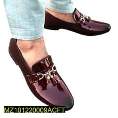 Mens Synthetic Leather Handmade Patent Shoes