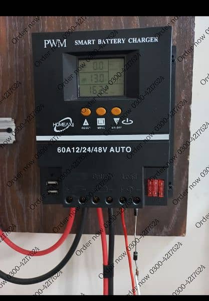 60A/50A PWM solar inverter charge controller 2x Auto Battery reg 3
