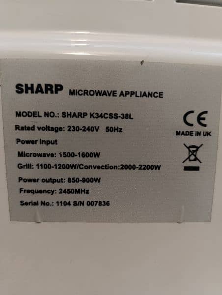 sharp microwave oven urgent sale 1