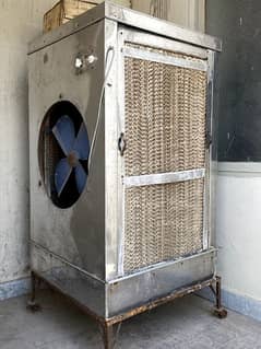 Steel Body High Quality Air Cooler with tyres stand