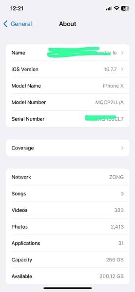 iphone x Apple x PTA official Approved lush condition 256gb LLA Model 5