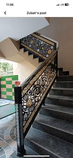 CNC railing for stairs & balcony 1
