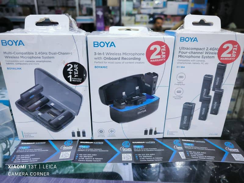 Boya wireless mic all in 1, BoyaLink Boyamic and boya 4 mic channel 0