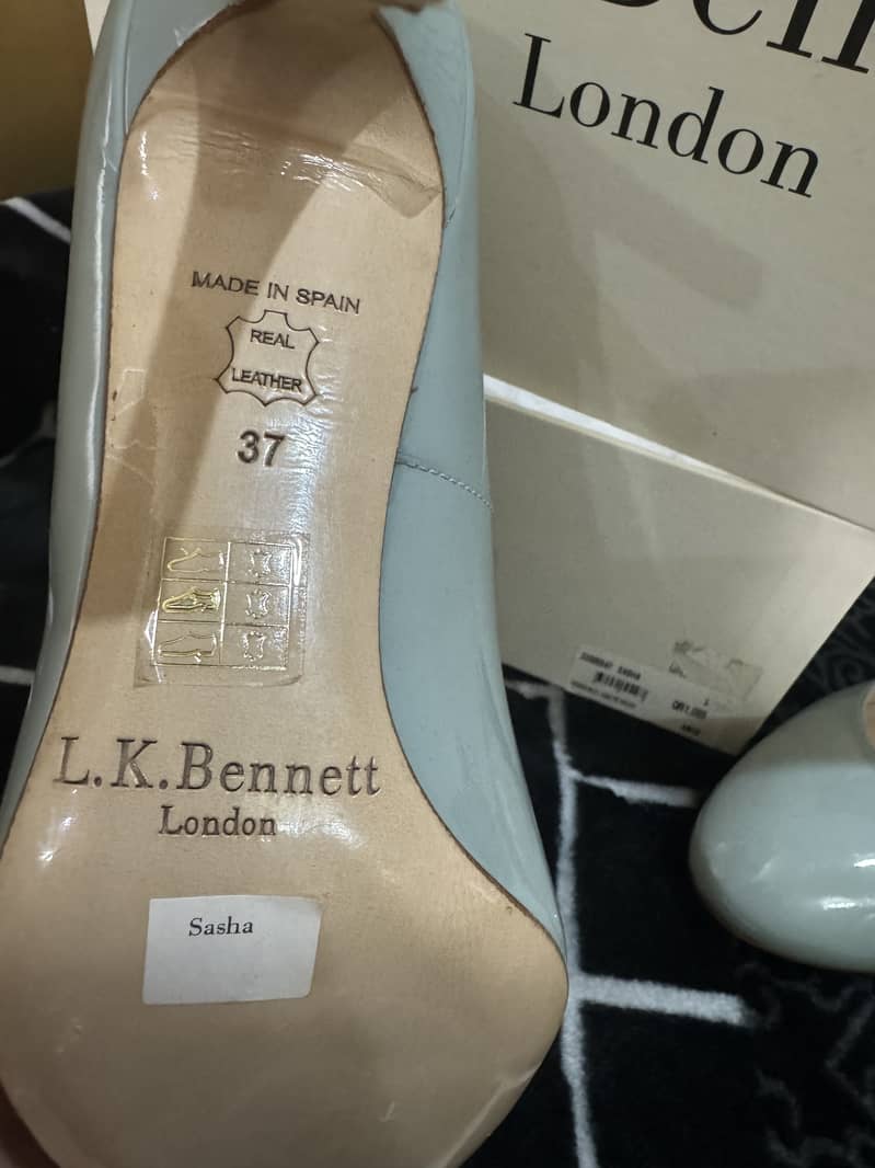 L. K Bennett London heels 100% Leather 4