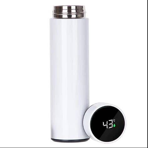 500ML Water Bottle Smart Thermos Led Digital Temperature Display Stain 1