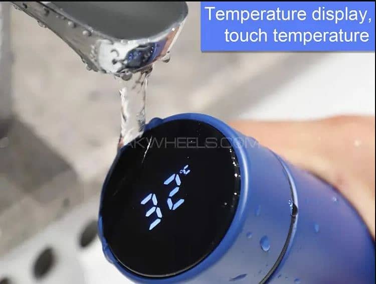 500ML Water Bottle Smart Thermos Led Digital Temperature Display Stain 5
