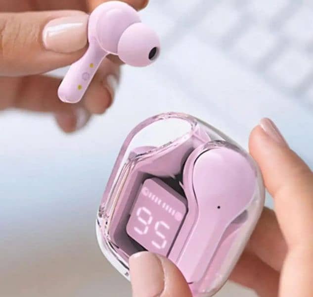 EARBUDS AIR 31 AIRPODS WIRELESS EARBUDS WITH CRYSTAL TRANSPARENT CASE 1