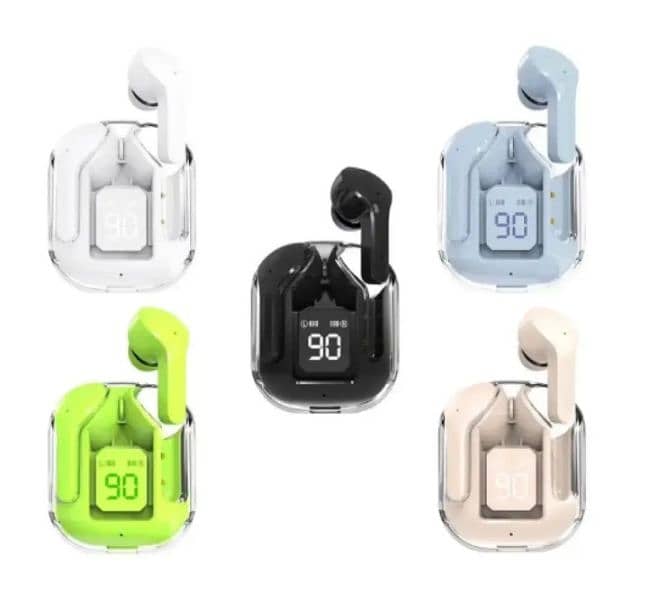 EARBUDS AIR 31 AIRPODS WIRELESS EARBUDS WITH CRYSTAL TRANSPARENT CASE 4