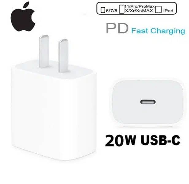 Apple 20W USB-C Power adapter with type-C to lightning Cable for Iphon 6