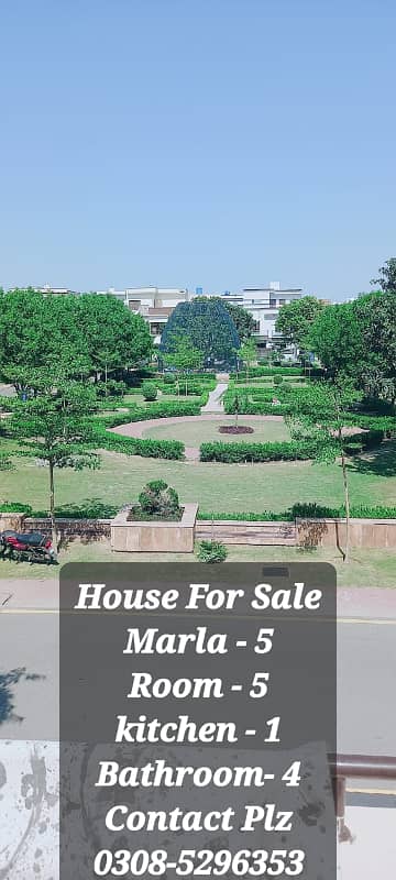 5 Marla Corner House with Park Facing View For Sale in 
Dream Gardens
 , Lahore 11
