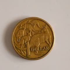 rare 1 dollar Australian coin (mule)