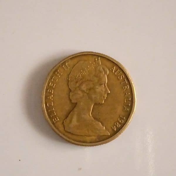 rare 1 dollar Australian coin (mule) 1