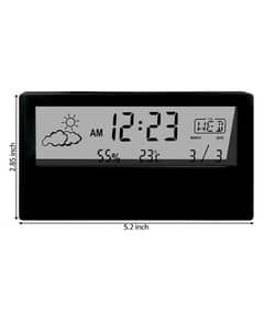 Transparent LCD Digital Alarm Clock