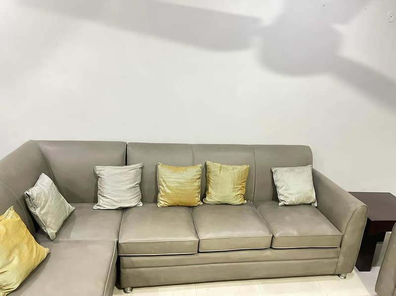 L Shaped sofa and Table set 2