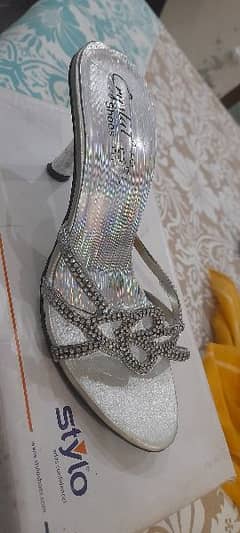 silver heels