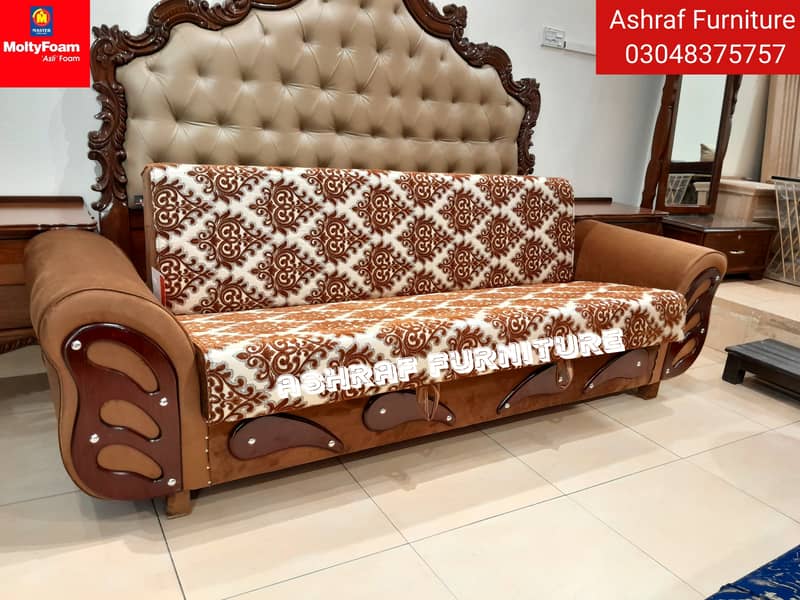 Sofa cum bed/Dewan/Double cumbed/Sofa/L Shape/combed/Bed Set/MoltyFoam 8