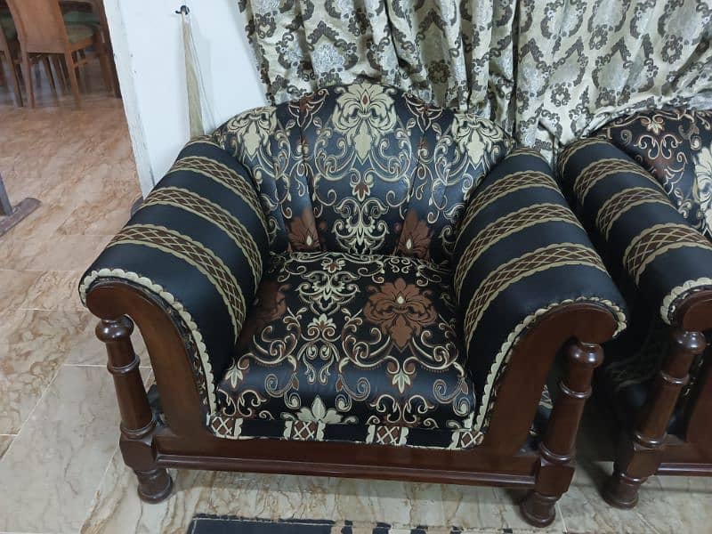 7 seater sheesham wood luxury sofa set 2