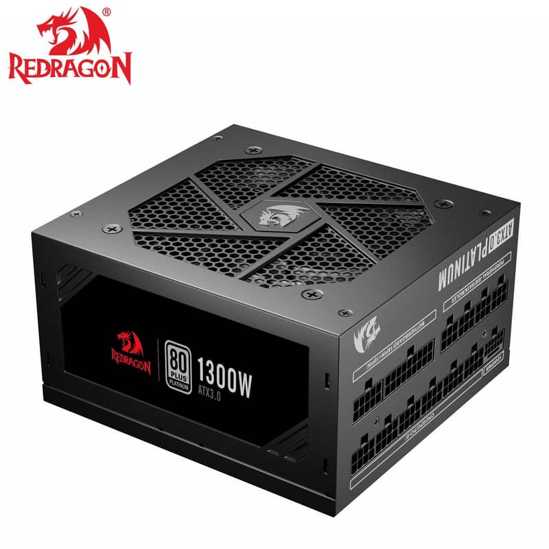 Redragon PS018 80 Plus Platinum 1300 Watt ATX 3.0 Fully Modular PSU 0