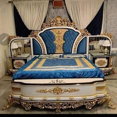 Bed set & Side Table , King Size Bed , Poshish Bed