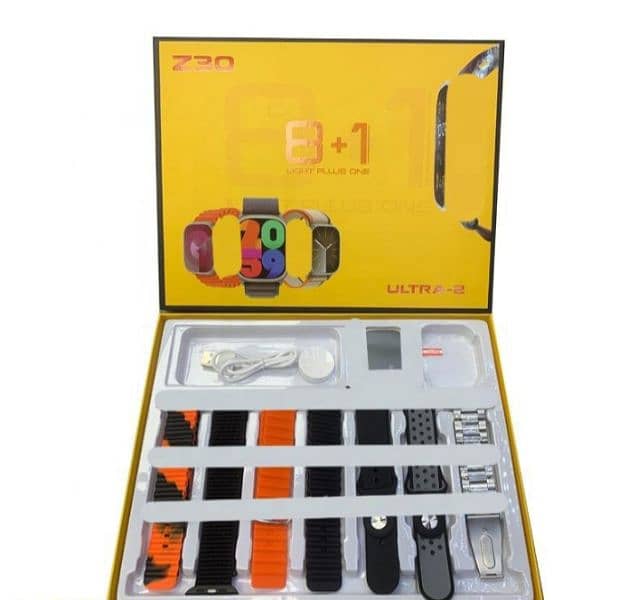 8 in 1  Z30 ultra smart watch Free delivery All over Pakistan 3