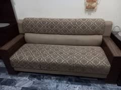 5 Seater Sofa Set with cusions and covers bilkul naye jaisa