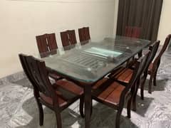 Dining  table with 8 chairs in Exelent condition 0