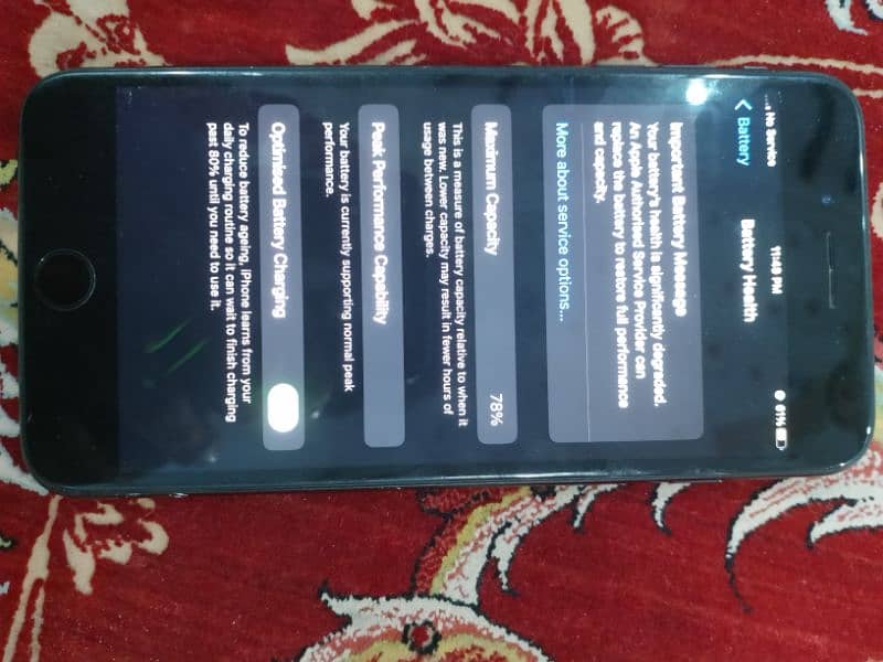 I phone 7 plus bypass 256gb 10 by 9 condition health 71 4