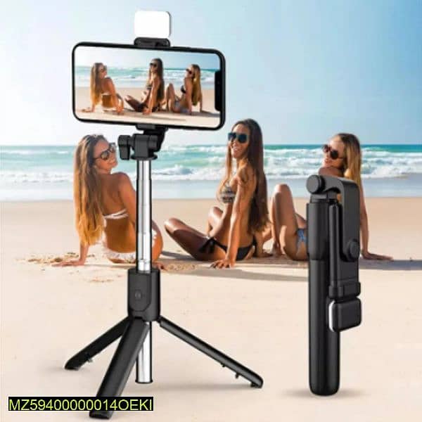 Selfie Stick With Led Light (Mini Tripod Stand) 8