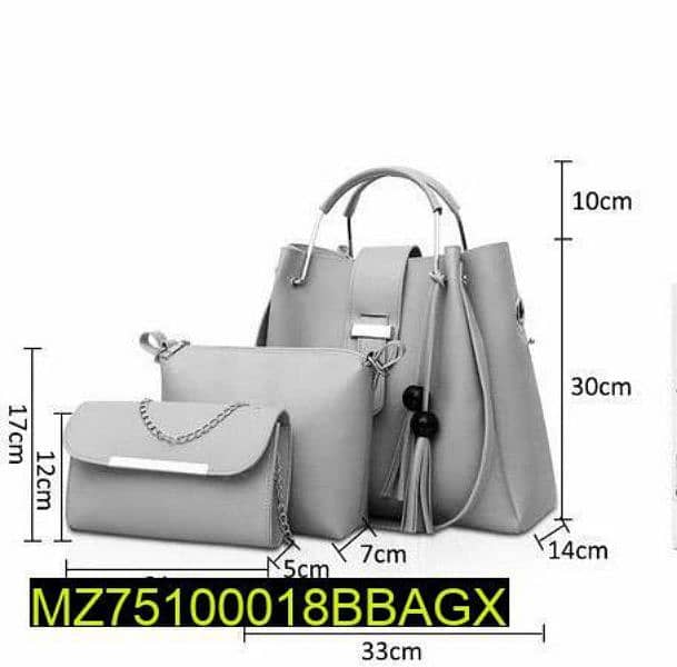 3pc bag 100%pure leather 3