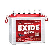 EXIDE TR-2500 Deep Cycle Lead Acid Unsealed Tubular UPS & Solar Batte