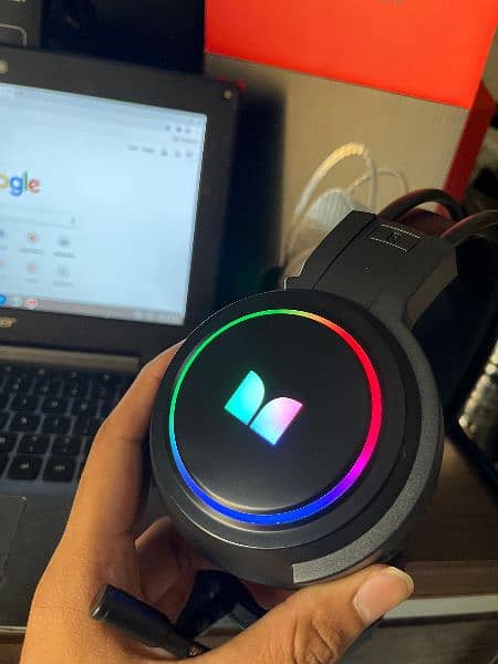 Monster RGB gaming headphone active noise cancelation with base audio 2