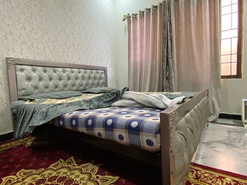 Iron double bed for sale with double Foam 2