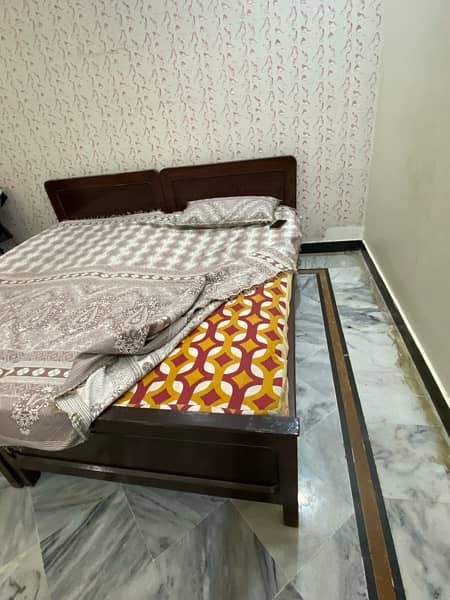 Single single 2 wooden bed with foams 2