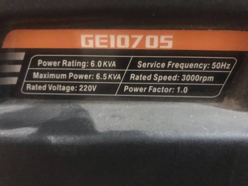 generator 6.5kva 6