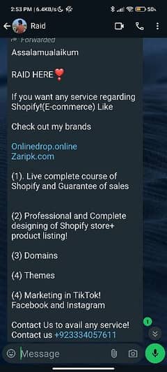 Shopify courses provided or digital marketing services 0