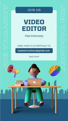 Video Editor required urgent Hiring(Young Individuals only)
