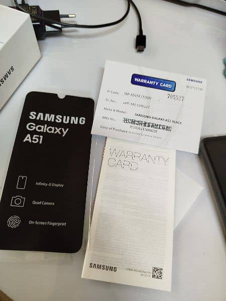 Samsung A51, 128GB ROM, 6GB RAM with Original Charger and Box 17