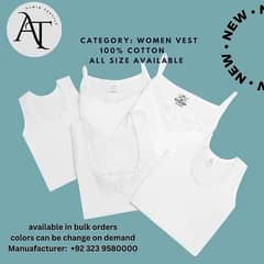 Women  Vests|Cotton Camisoles|Manufacturer