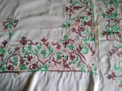 Embroidered multani chaddar with peko in reasonable price