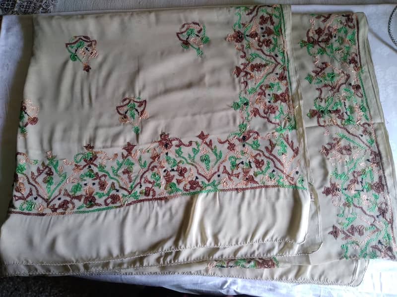 Embroidered multani chaddar with peko in reasonable price 1