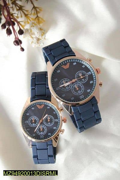 Beautiful Couple's Watch, Grey,Blue 1