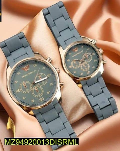 Beautiful Couple's Watch, Grey,Blue 2