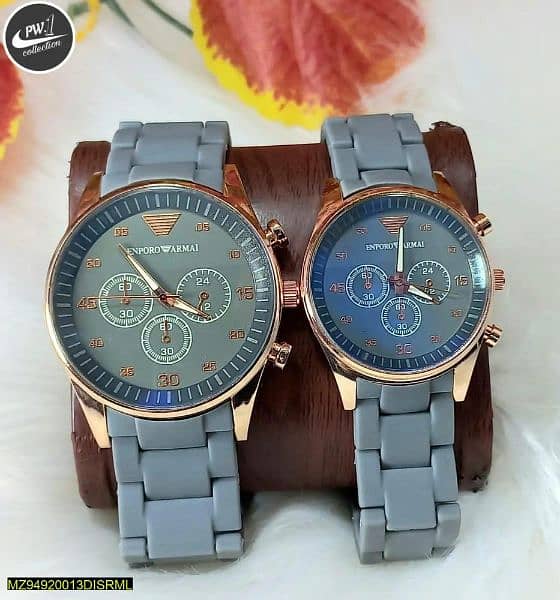 Beautiful Couple's Watch, Grey,Blue 6