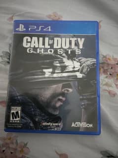 Call of Duty Ghost Ps4 and contact on 03212415920