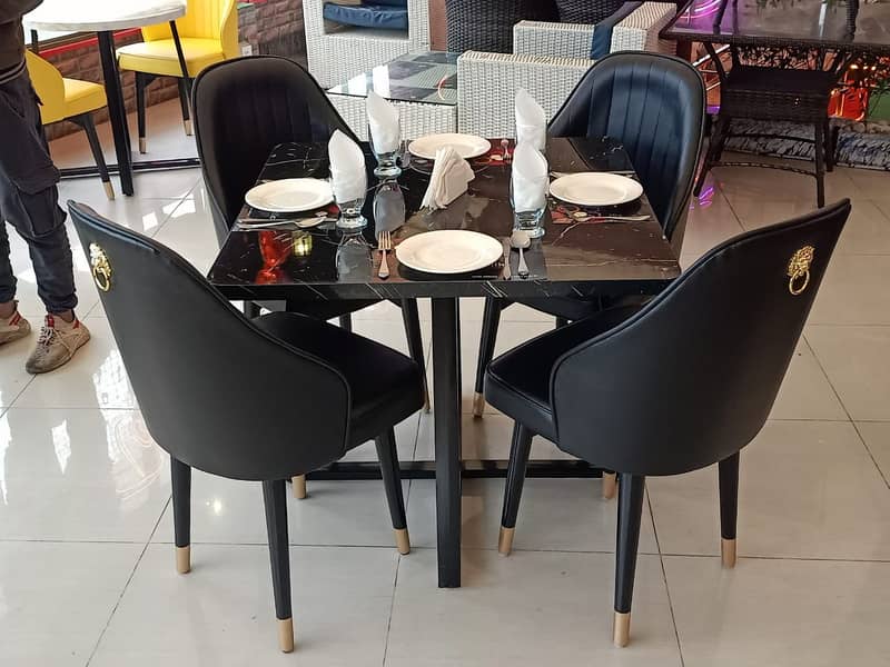 4 person restaurant Full Set / dining table & chair / coffee chair 7