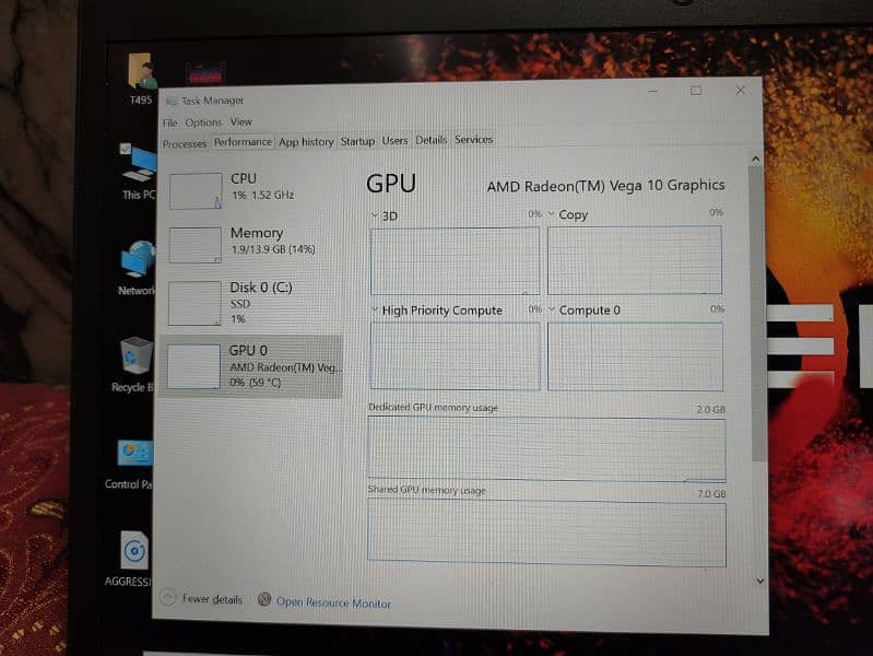 Lenovo Thinkpad T495 (Touch) 2GB AMD graphics (ryzen 7 pro) 11