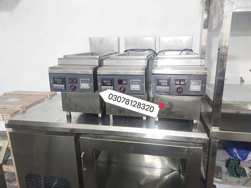 deep fryer 10 litter 1 basket capacity pizza oven fast food machinery 1